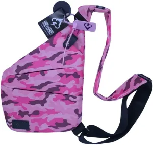 Unisex Safely Smell Proof Cross Body Bag, Ripstop, Medium - Urban Commuters, Festival-Goers - Pink Camo