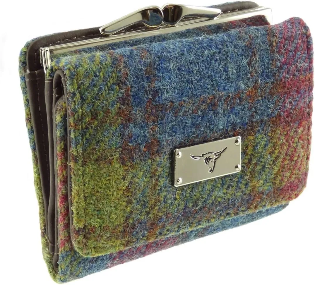 Unst Small Purse in Black Watch Wallet Birthday Gift (Multi Colour Tartan)