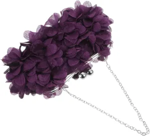 VALICLUD Flower Party Bag Purse Flower Wedding Bag Messenger Green Bridal Formal Evening Floral Navy Cute Sparkly