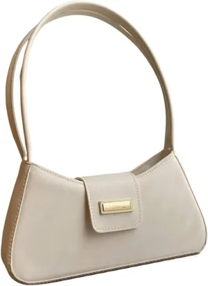 Verdusa Women's PU Leather Handbag Underarm Shoulder Bag Zipper Purses