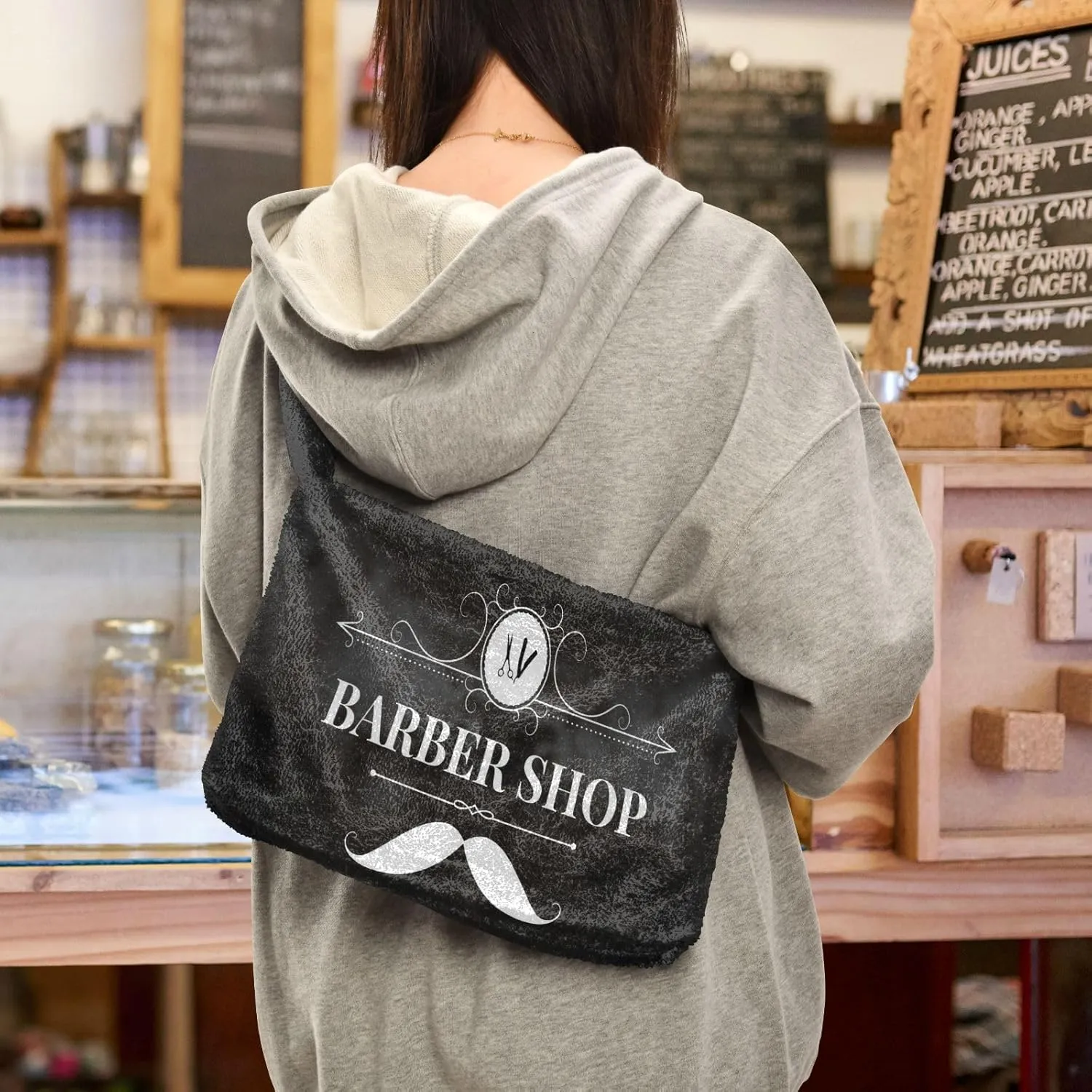 Vintage Mystery Map Beige Shoulder Tote Bag, Shoulder Tote with Zipper, Autumn Handbags