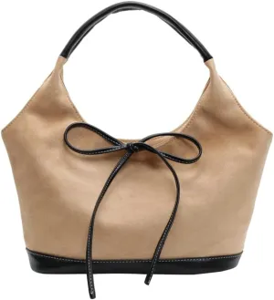 Vintage Suede Tote Purse for Women Large Shoulder Bag Y2k Working Handbags Top Handle Satchel 2size