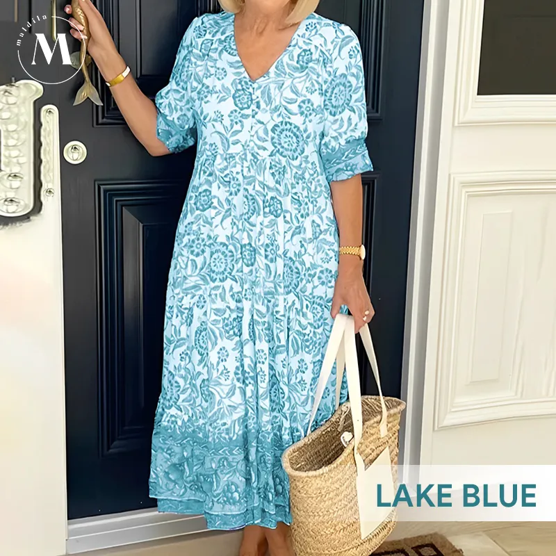 Vneck Bohemian Dress -  New Style-80%OFF