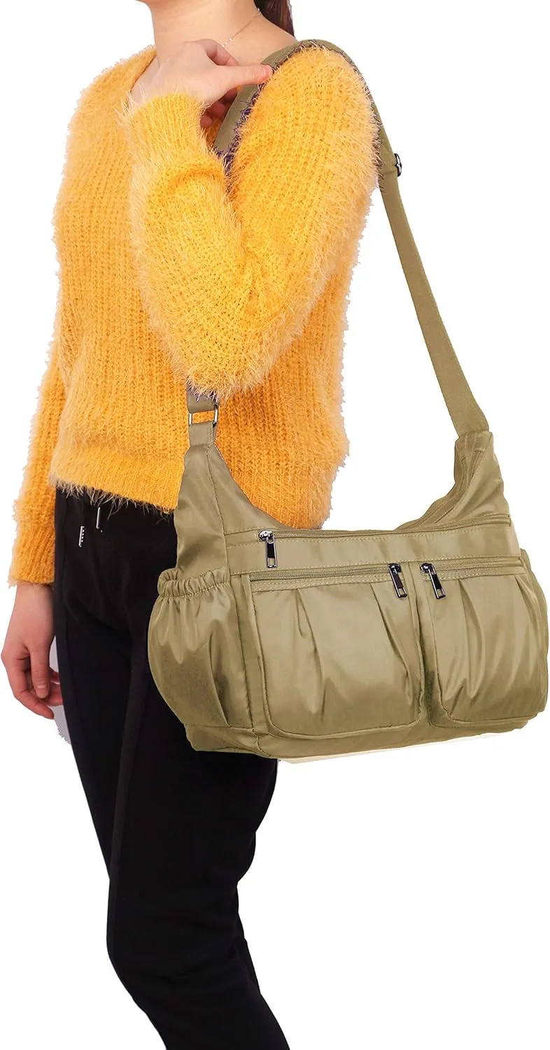VOLGANIK ROCK Crossbody Purses for Women Shoulder Handbags Lightweight Waterproof Nylon Travel Bag Ladies Pocketbooks