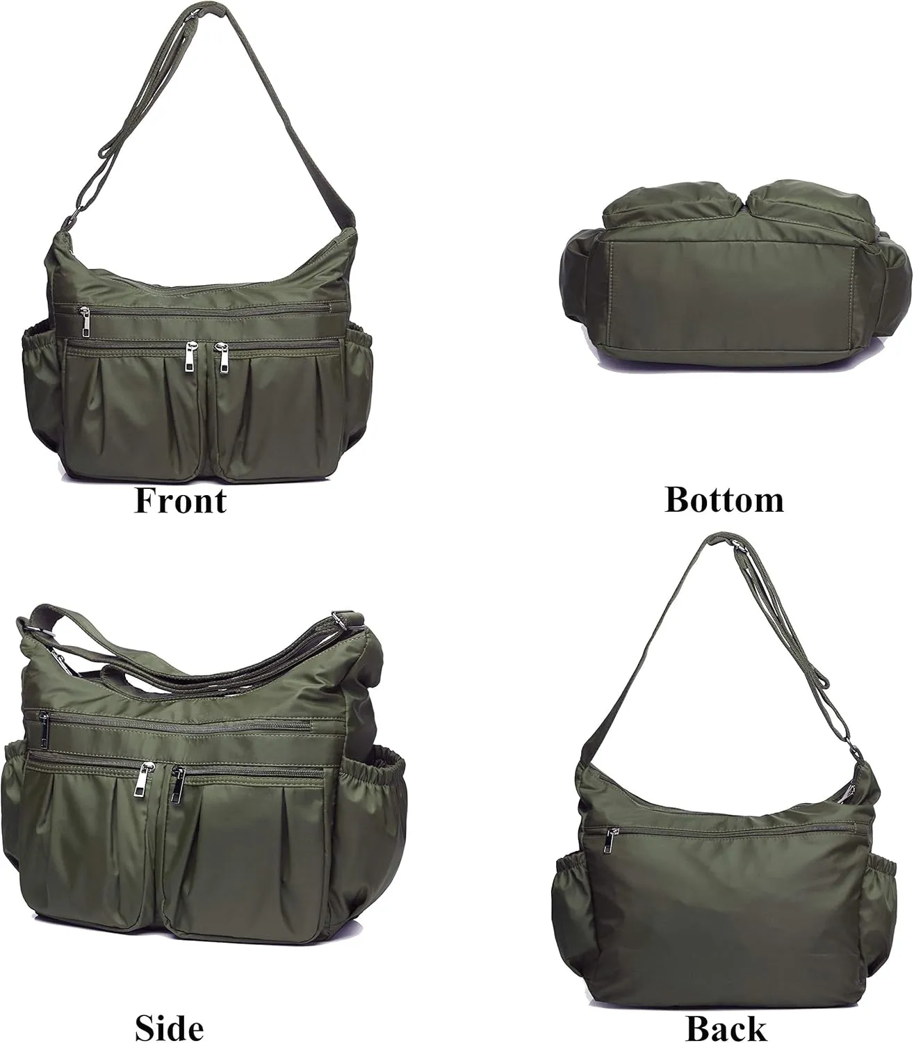 VOLGANIK ROCK Crossbody Purses for Women Shoulder Handbags Lightweight Waterproof Nylon Travel Bag Ladies Pocketbooks