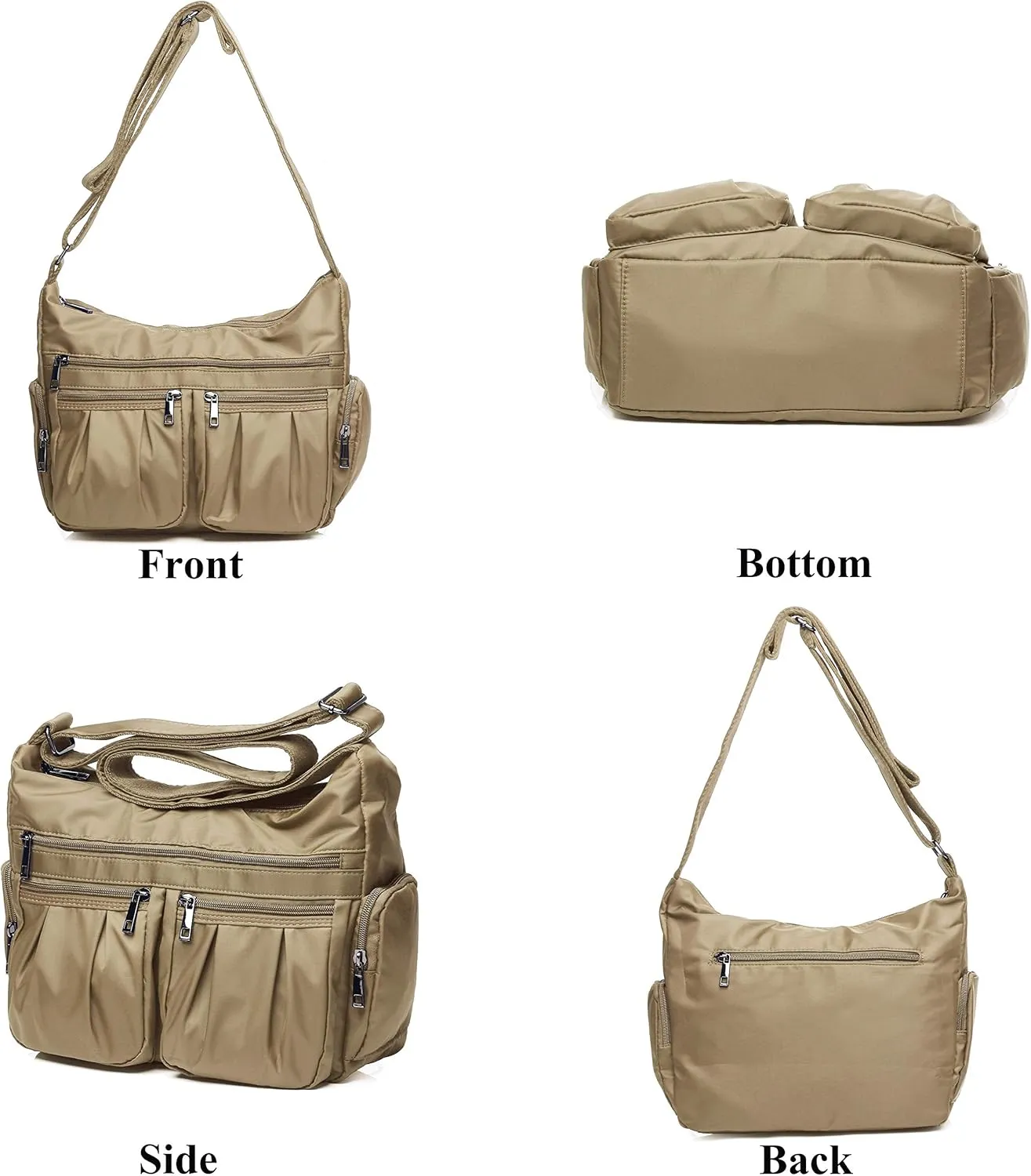 VOLGANIK ROCK Crossbody Purses for Women Shoulder Handbags Lightweight Waterproof Nylon Travel Bag Ladies Pocketbooks