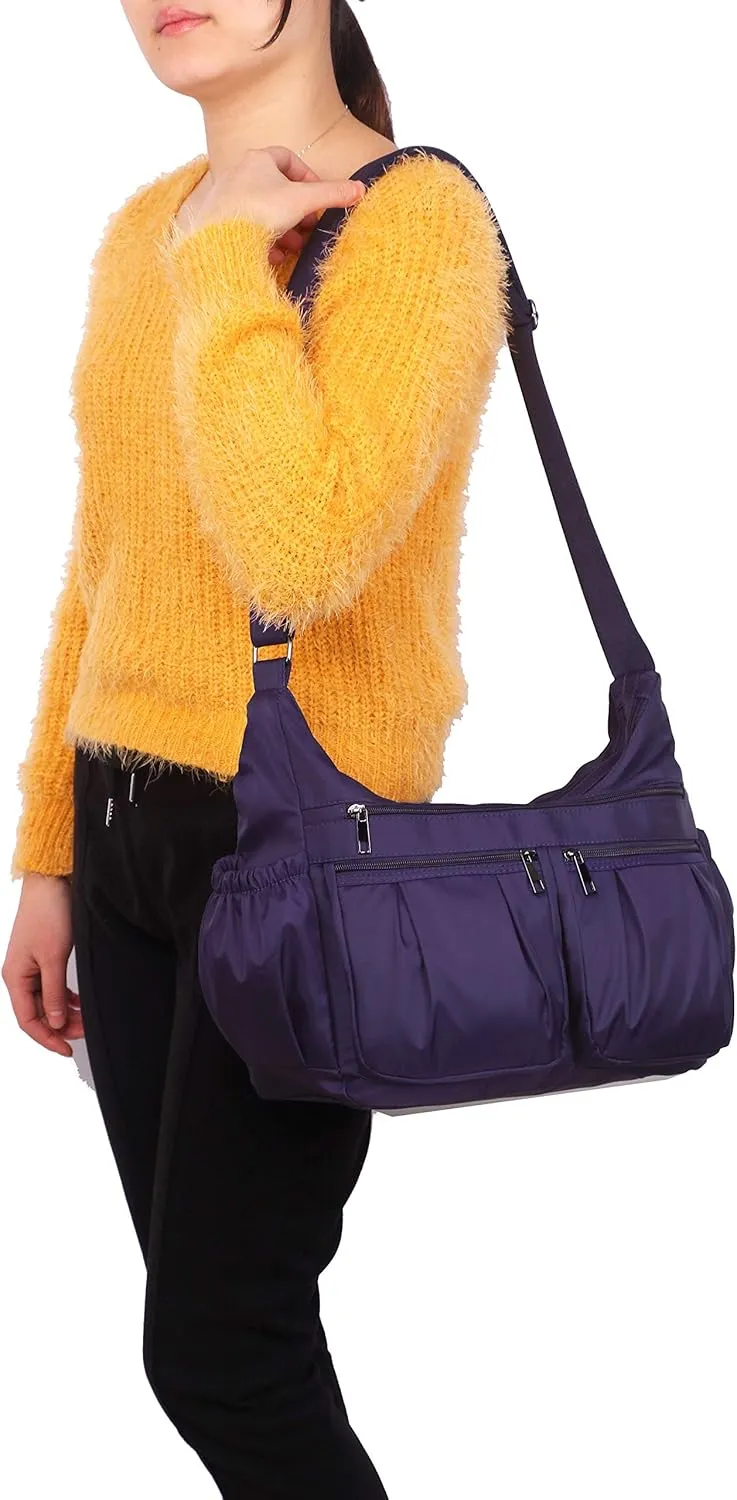 VOLGANIK ROCK Crossbody Purses for Women Shoulder Handbags Lightweight Waterproof Nylon Travel Bag Ladies Pocketbooks