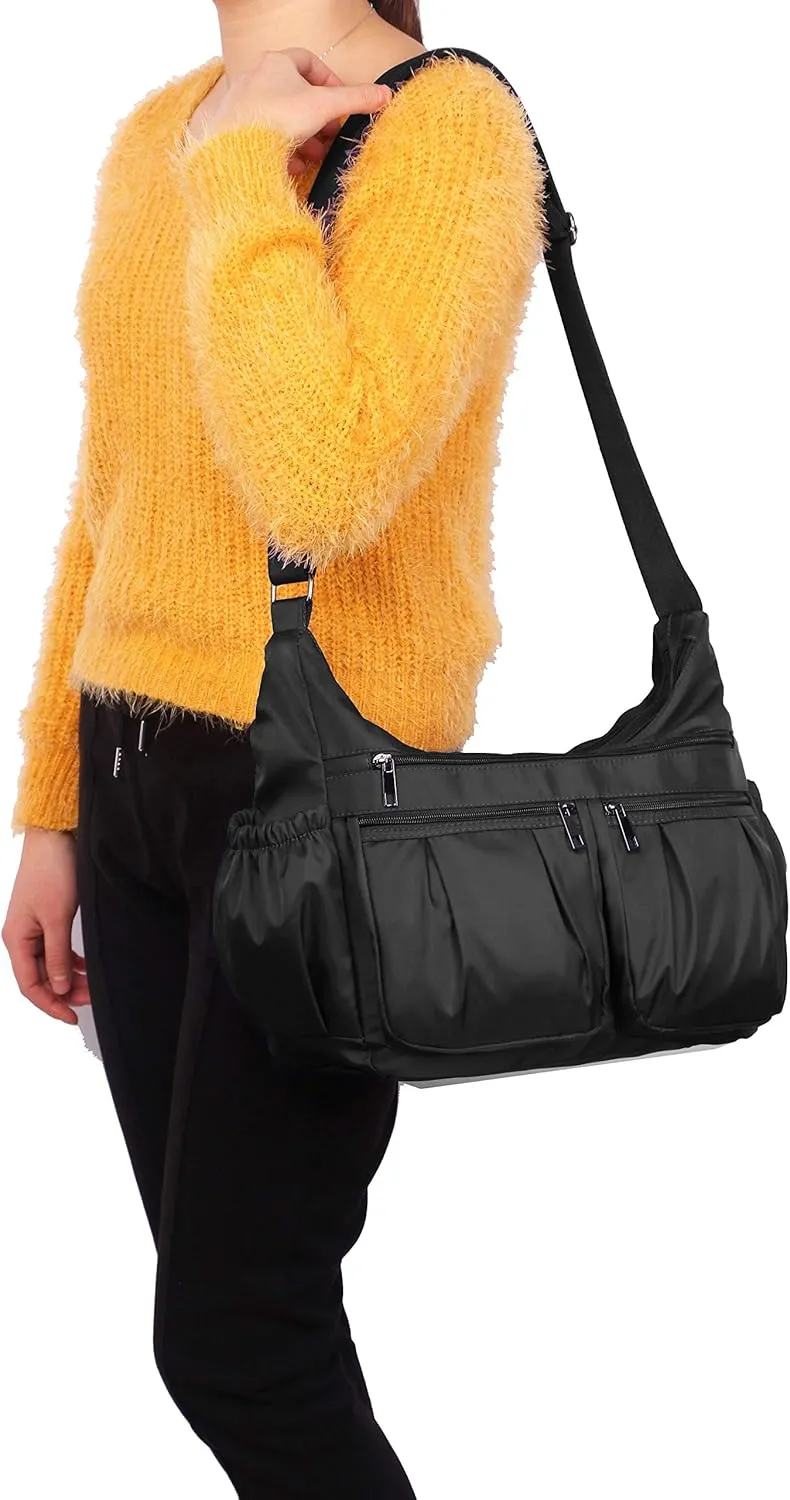 VOLGANIK ROCK Crossbody Purses for Women Shoulder Handbags Lightweight Waterproof Nylon Travel Bag Ladies Pocketbooks