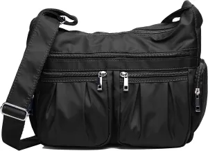 VOLGANIK ROCK Crossbody Purses for Women Shoulder Handbags Lightweight Waterproof Nylon Travel Bag Ladies Pocketbooks