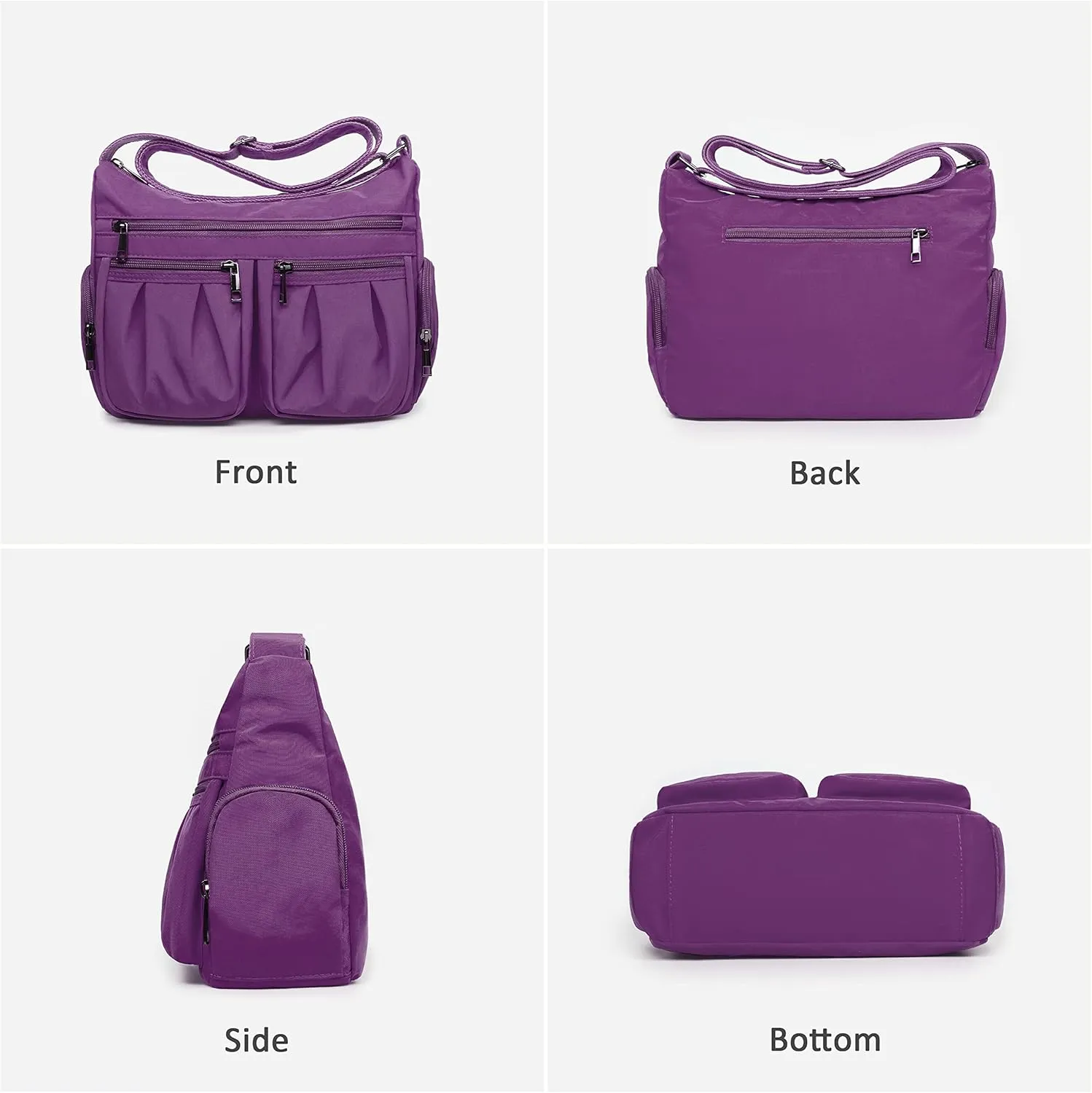 VOLGANIK ROCK Crossbody Purses for Women Shoulder Handbags Lightweight Waterproof Nylon Travel Bag Ladies Pocketbooks