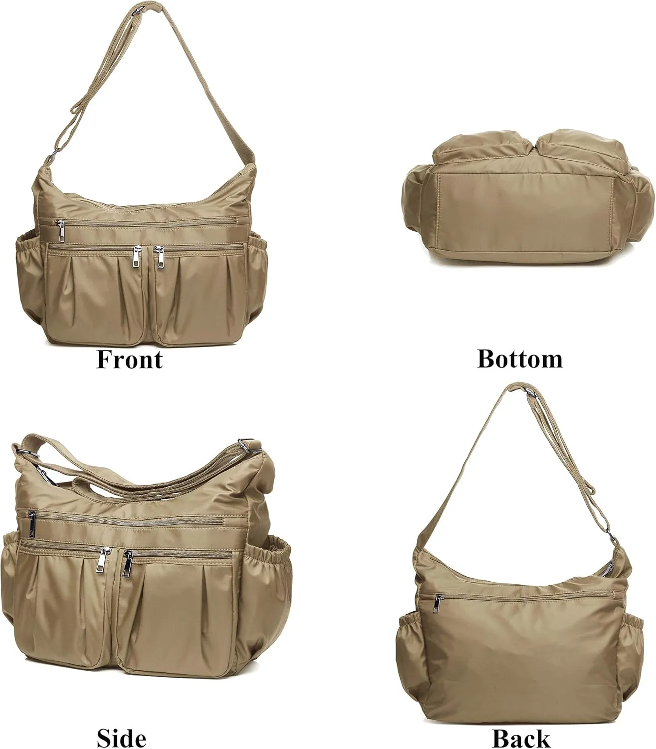 VOLGANIK ROCK Crossbody Purses for Women Shoulder Handbags Lightweight Waterproof Nylon Travel Bag Ladies Pocketbooks