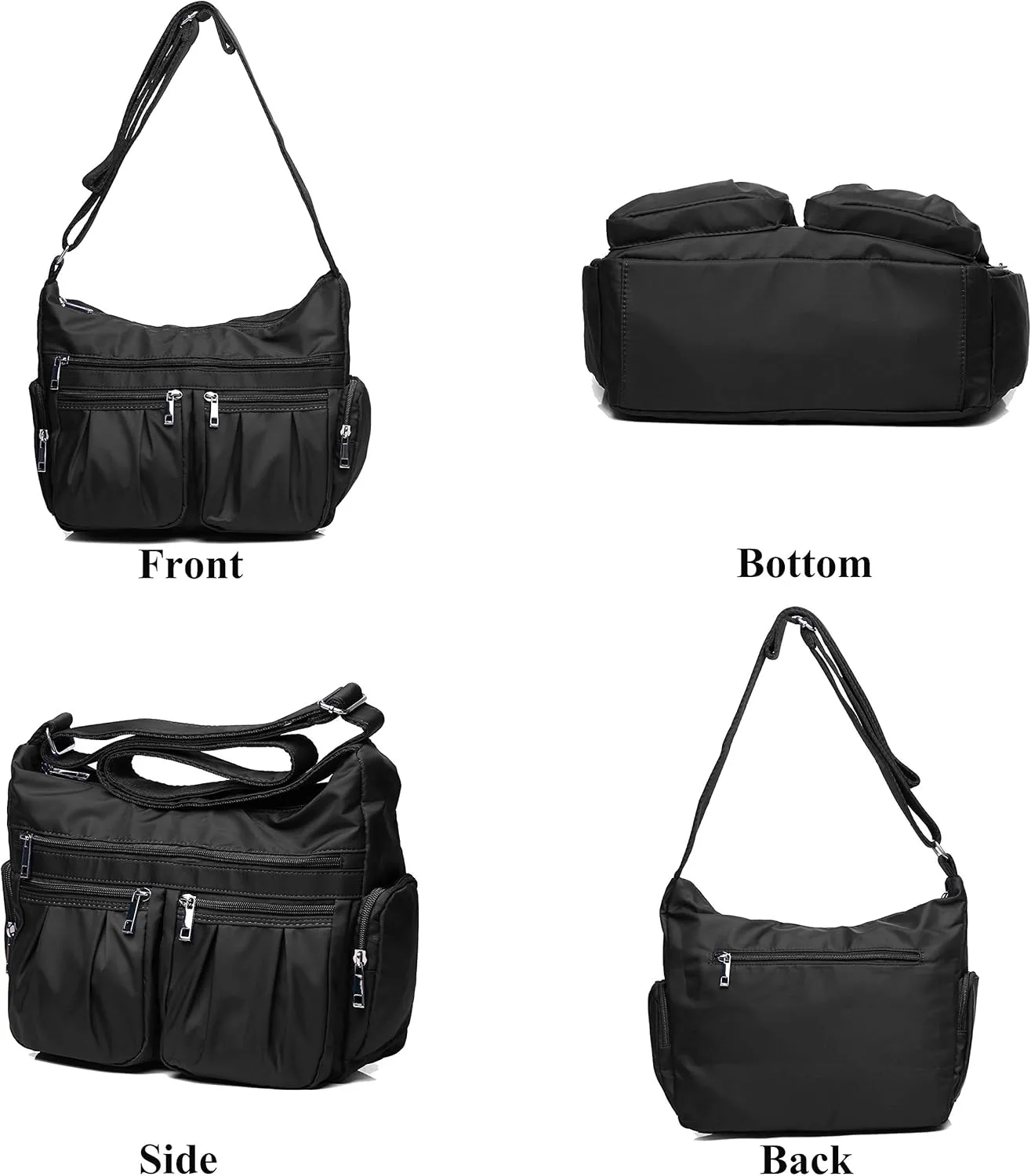 VOLGANIK ROCK Crossbody Purses for Women Shoulder Handbags Lightweight Waterproof Nylon Travel Bag Ladies Pocketbooks