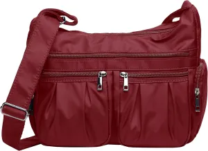 VOLGANIK ROCK Crossbody Purses for Women Shoulder Handbags Lightweight Waterproof Nylon Travel Bag Ladies Pocketbooks