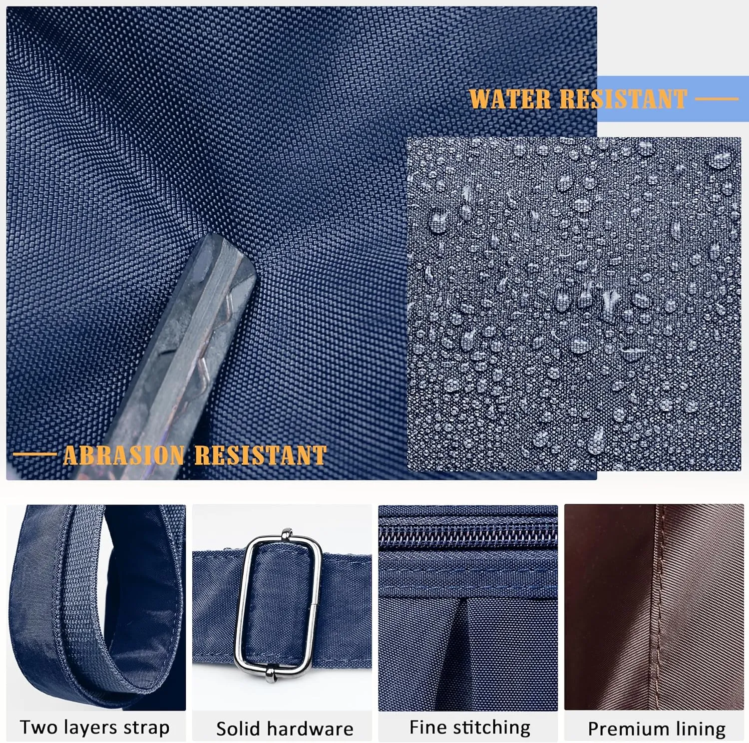 VOLGANIK ROCK Crossbody Purses for Women Shoulder Handbags Lightweight Waterproof Nylon Travel Bag Ladies Pocketbooks