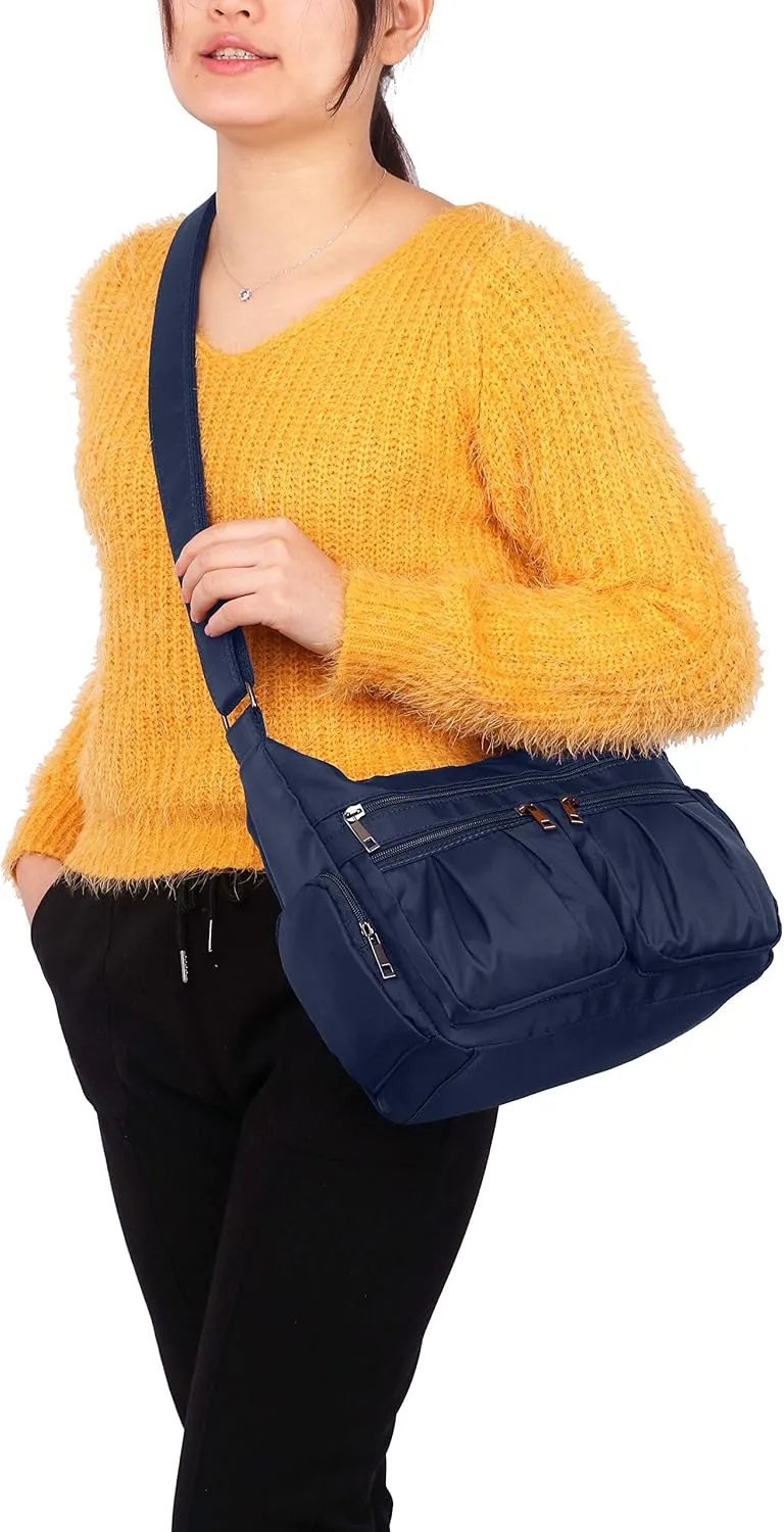 VOLGANIK ROCK Crossbody Purses for Women Shoulder Handbags Lightweight Waterproof Nylon Travel Bag Ladies Pocketbooks