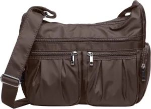 VOLGANIK ROCK Crossbody Purses for Women Shoulder Handbags Lightweight Waterproof Nylon Travel Bag Ladies Pocketbooks