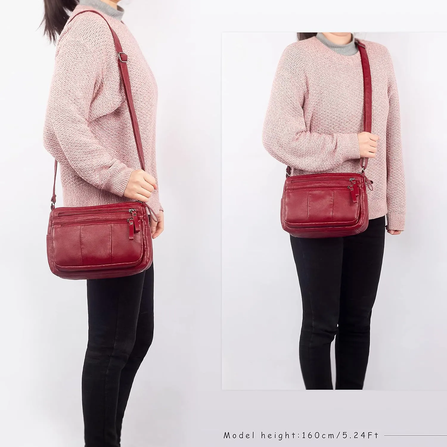 VOLGANIK ROCK Purses for Women Soft PU Leather Shoulder Bag Ladies Crossbody Purse and handbags Lightweight Pocketbook