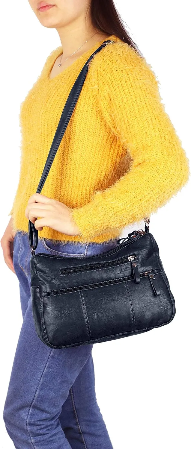 VOLGANIK ROCK Purses for Women Soft PU Leather Shoulder Bag Ladies Crossbody Purse and handbags Lightweight Pocketbook