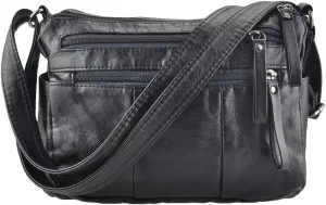 VOLGANIK ROCK Purses for Women Soft PU Leather Shoulder Bag Ladies Crossbody Purse and handbags Lightweight Pocketbook