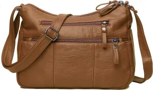 VOLGANIK ROCK Purses for Women Soft PU Leather Shoulder Bag Ladies Crossbody Purse and handbags Lightweight Pocketbook