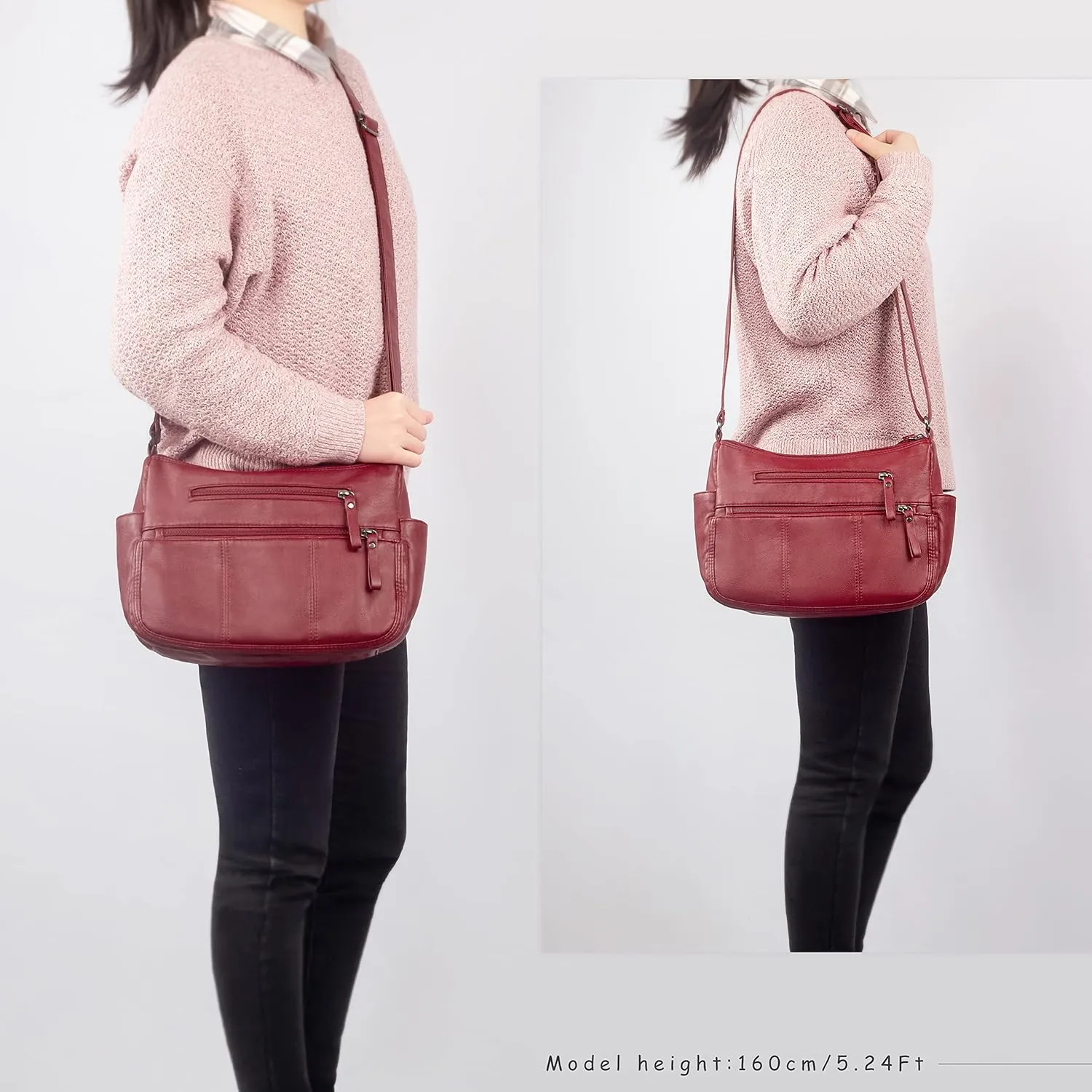 VOLGANIK ROCK Purses for Women Soft PU Leather Shoulder Bag Ladies Crossbody Purse and handbags Lightweight Pocketbook