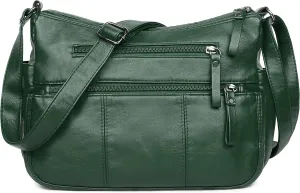 VOLGANIK ROCK Purses for Women Soft PU Leather Shoulder Bag Ladies Crossbody Purse and handbags Lightweight Pocketbook
