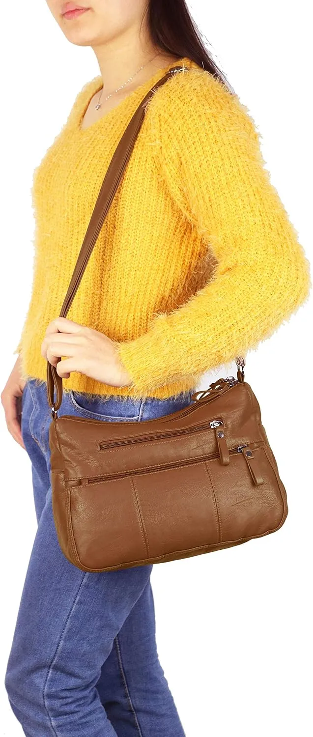 VOLGANIK ROCK Purses for Women Soft PU Leather Shoulder Bag Ladies Crossbody Purse and handbags Lightweight Pocketbook