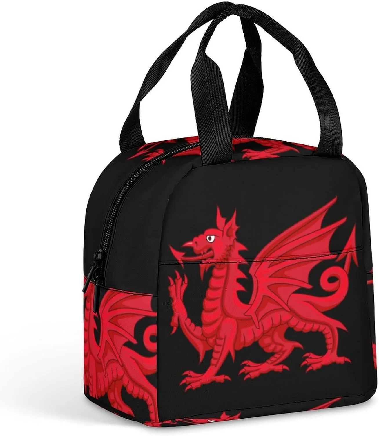 Wales Welsh Reusable Lunch Bag Insulated Tote Box Cooler Food Handbags Case For Women Men 22 * 20 * 13cm