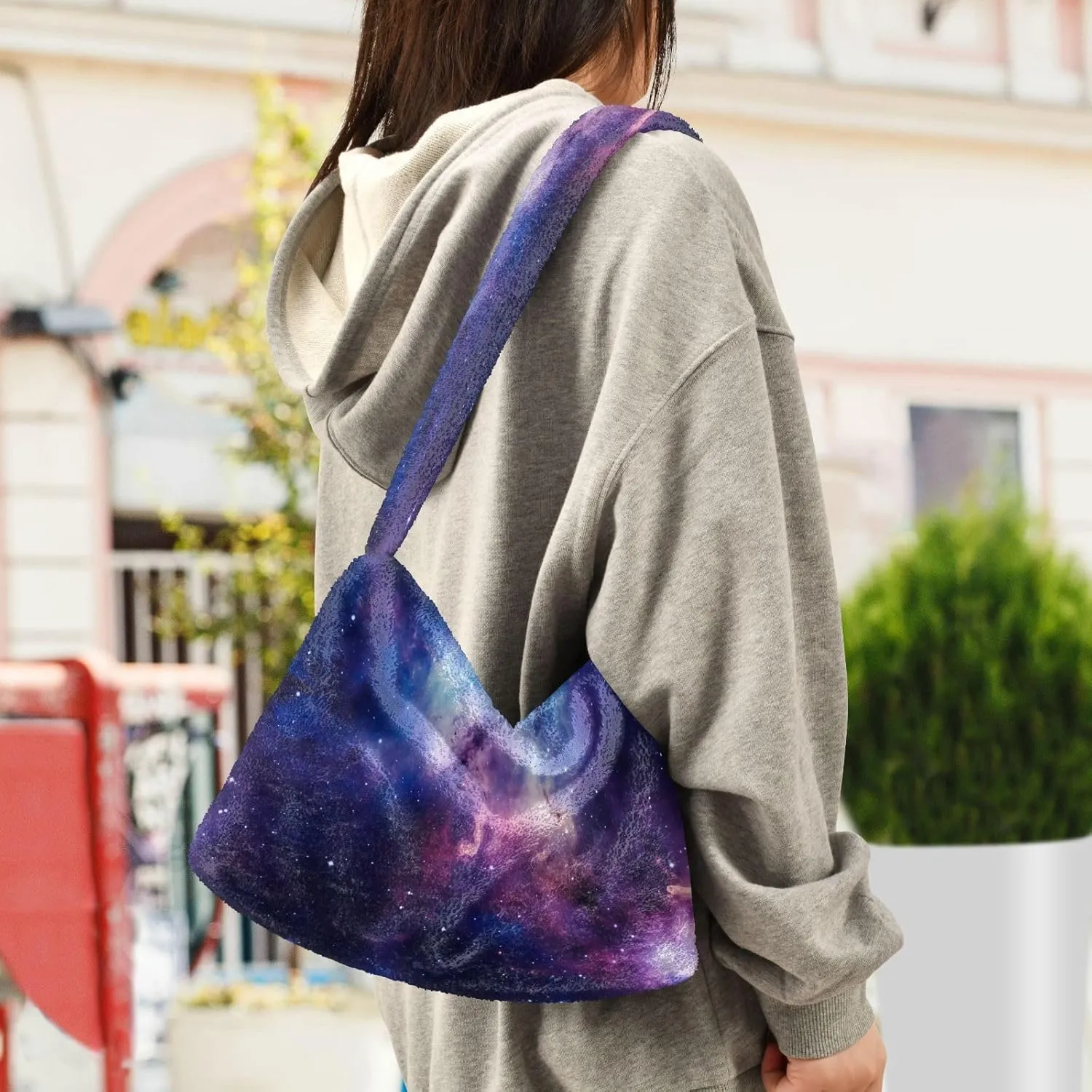 Watercolor Pumpkin in Fall Colors Lady Shoulder Bag, Tote Handbag, Womens Outdoor Bag