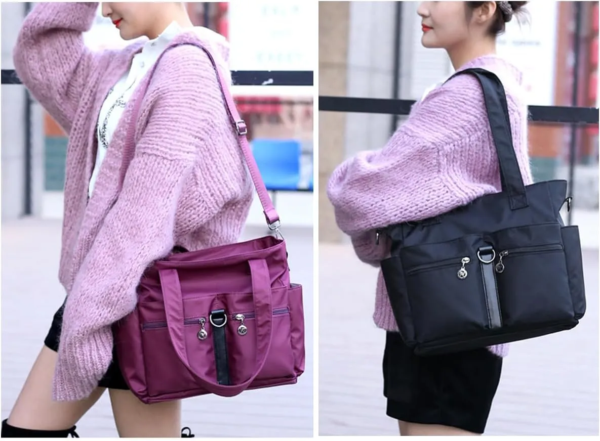 Women Casual Totes Handbags Shoulder Bags Purses Soft Nylon Bag