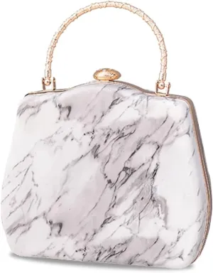 Women Evening Bag Marble Clutch Bag Bridal Wedding Purse Charming Shoulder Bag
