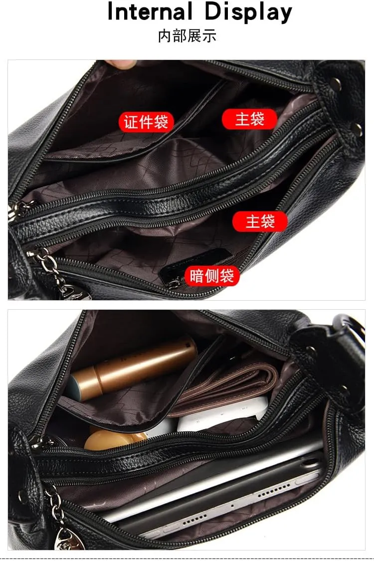 Women Handbags Soft Leather Ladies Shoulder Crossbody Purses and Handbag for Women's Messenger Bag 8156