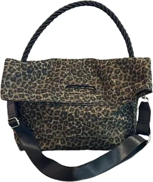 Women Leopard Print Tote Bag Casual Handbags Large Capacity Trendy Cheetah Messenger Bag for Girls Ladies