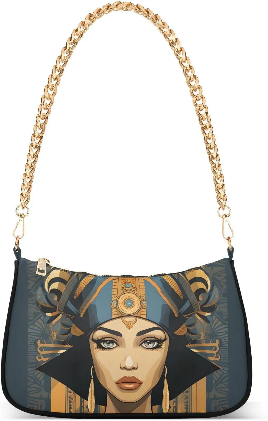 Women Shoulder Bag Ancient Egypt Painting Lightweight Clutch Handbags Casual Tote Handbags