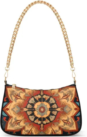 Women Shoulder Bag Tribe Floral Lightweight Clutch Handbags Casual Tote Handbags
