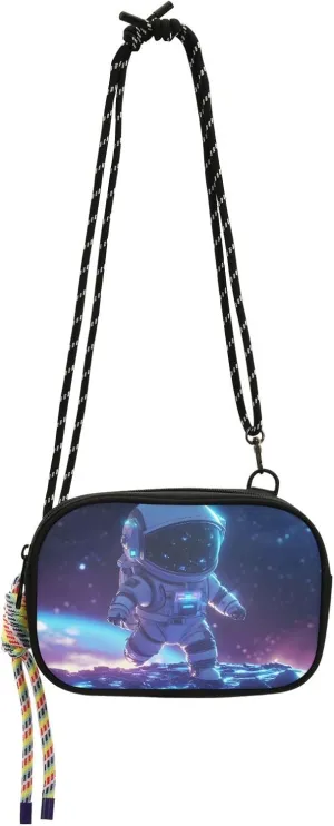 Women's Crossbody Handbags Cute Astronauts Print Lightweight Shoulder Phone Purse for Walking, Hiking