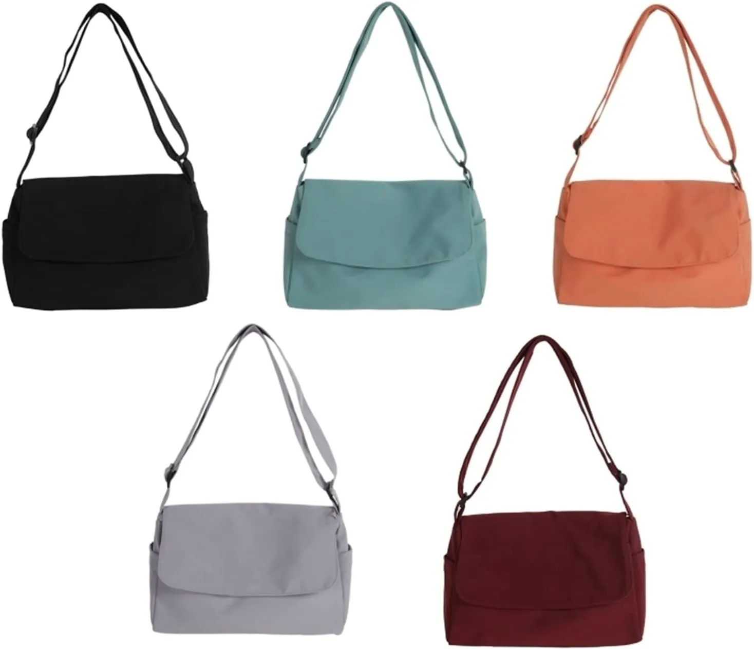 Women's Crossbody Handbags Nylon Waterproof Bag, Shoulder Bag, Solid Color, Convertible