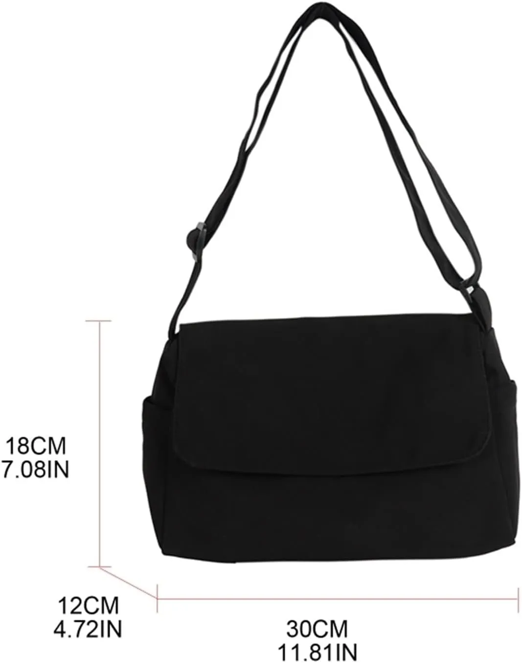 Women's Crossbody Handbags Nylon Waterproof Bag, Shoulder Bag, Solid Color, Convertible