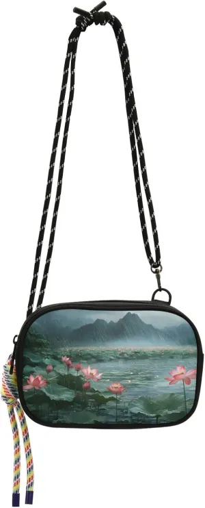 Women's Crossbody Handbags Rain Lake Mountain Print Lightweight Shoulder Phone Purse for Walking, Hiking