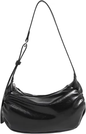 Women's Elegant Basic Shoulder Bag Zipper Lightweight Top Handle Y2K Handbags