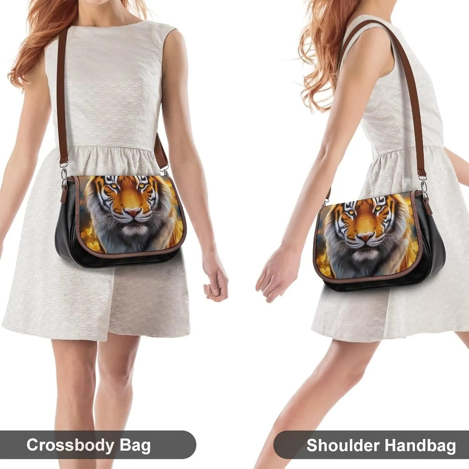 Womens PU Leather Crossbody Bag Lightweight Cellphone Purse Handbags with Adjustable Strap