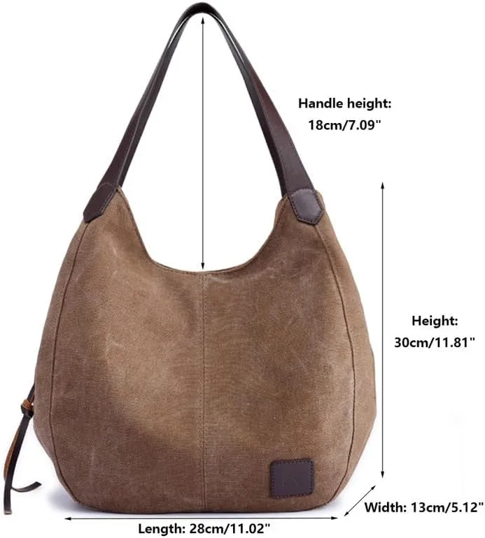 Womens Purses and Handbags Soft and Breathable Shoulder Bag for Women Tote Bag Canvas Hobo Bags Ladies Handbags