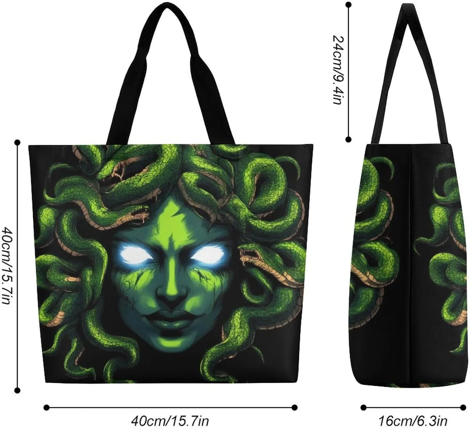 Women's Reusable Tote Bag, Portable Shoulder Handbags Large Capacity Casual Shopping Bags