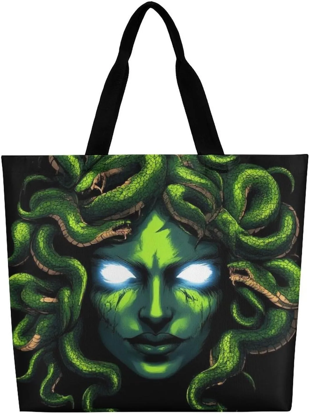 Women's Reusable Tote Bag, Portable Shoulder Handbags Large Capacity Casual Shopping Bags