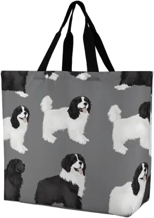 Women's Reusable Tote Bag, Portable Shoulder Handbags Large Capacity Casual Shopping Bags