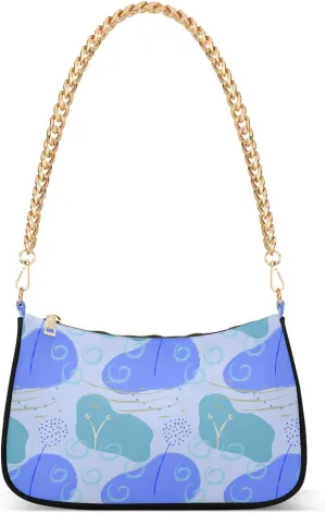 Women's Shoulder Handbags Chain Shoulder Brace for Women Bag Doodle Print Ladies Vacation Handbags Tote Purse,Multi1