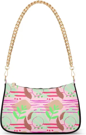 Women's Shoulder Handbags Chain Shoulder Brace for Women Bag Doodle Print Ladies Vacation Handbags Tote Purse,Multi1