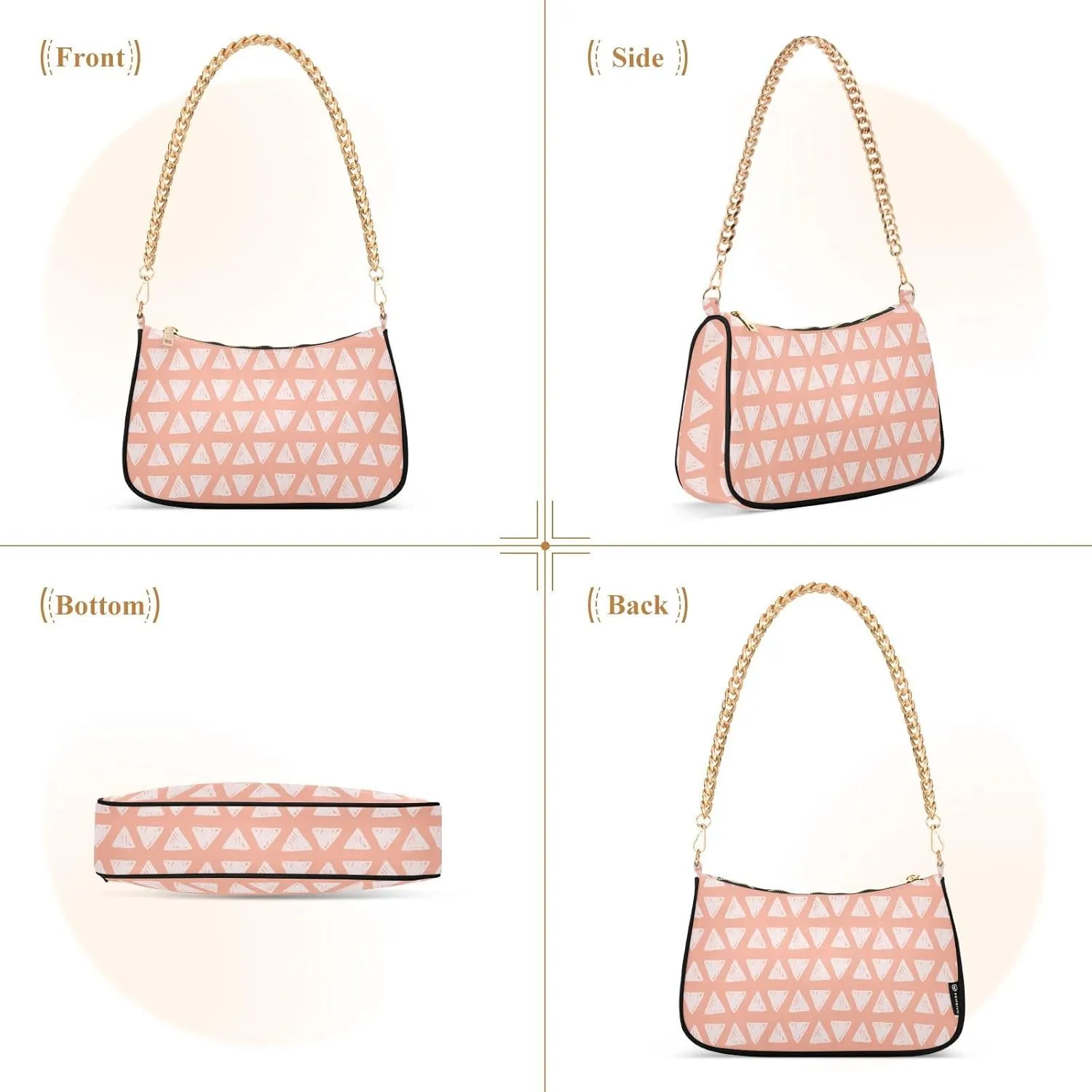 Women's Shoulder Handbags Chain Shoulder Brace for Women Bag Graphic Prints Ladies Vacation Handbags Tote Purse,Multi1