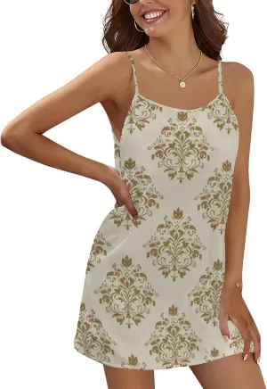 Women's Summer Sexy Sleeveless Spaghetti Strap Dresses Off Shoulder Flowy Boho Mini Dress Beach Vacation Sundress