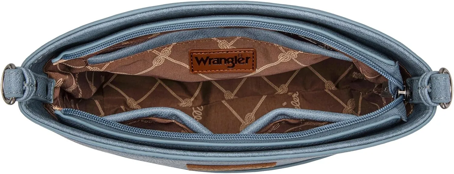 Wrangler Crossbody Bags for Women Lightweight Handbags and Purses Travel Shoulder Purse